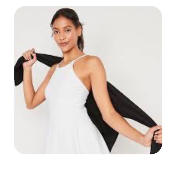 Old Navy PowerSoft 2-in-1 Performance Mini Skort Dress- white- size XL - Picture 2 of 4